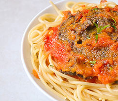 Spaghettis bolognese vegan